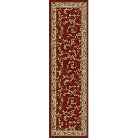 CONCORD GLOBAL TRADING Runner Rug, 2 ft. 3 in. x 7 ft. 7 in. Jewel Veronica - Red 43902